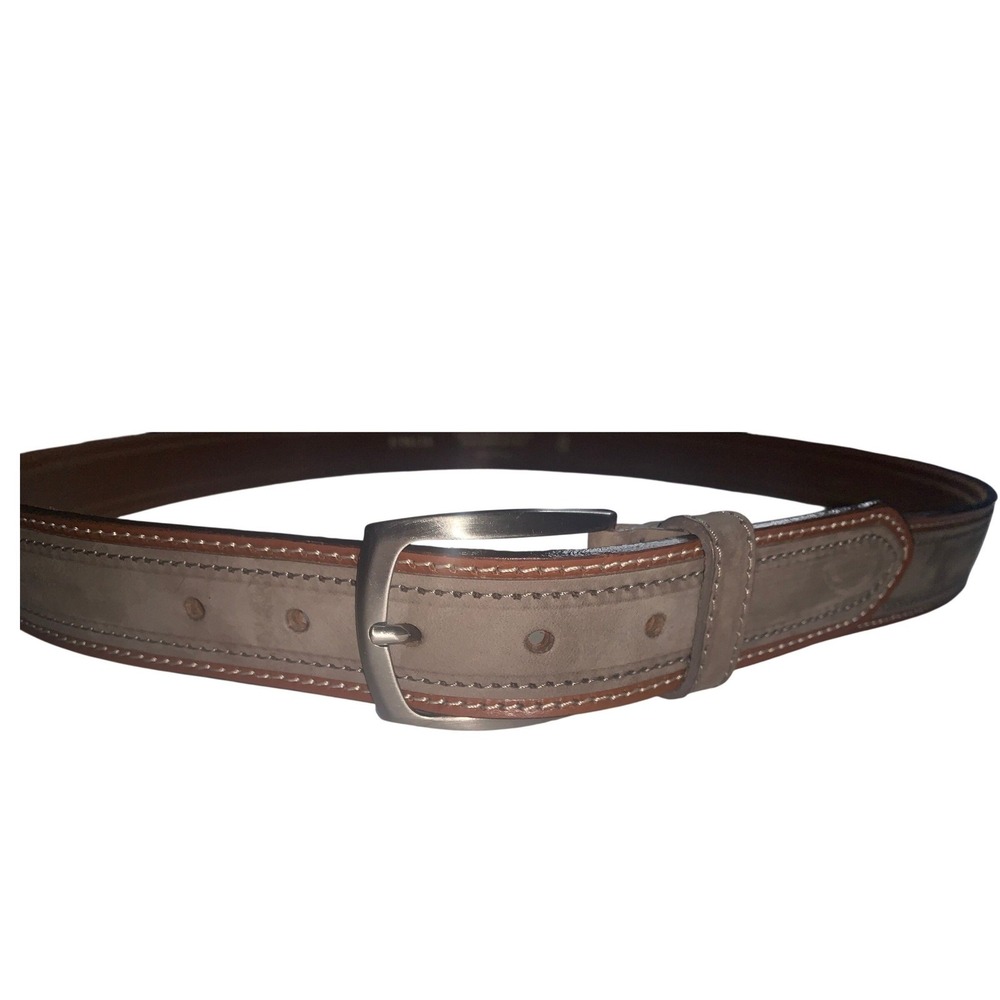 Borgo Degli Etruschi Mens Genuine Suede Leather Belt Made in Italy 42"-44" XL - Picture 5 of 10